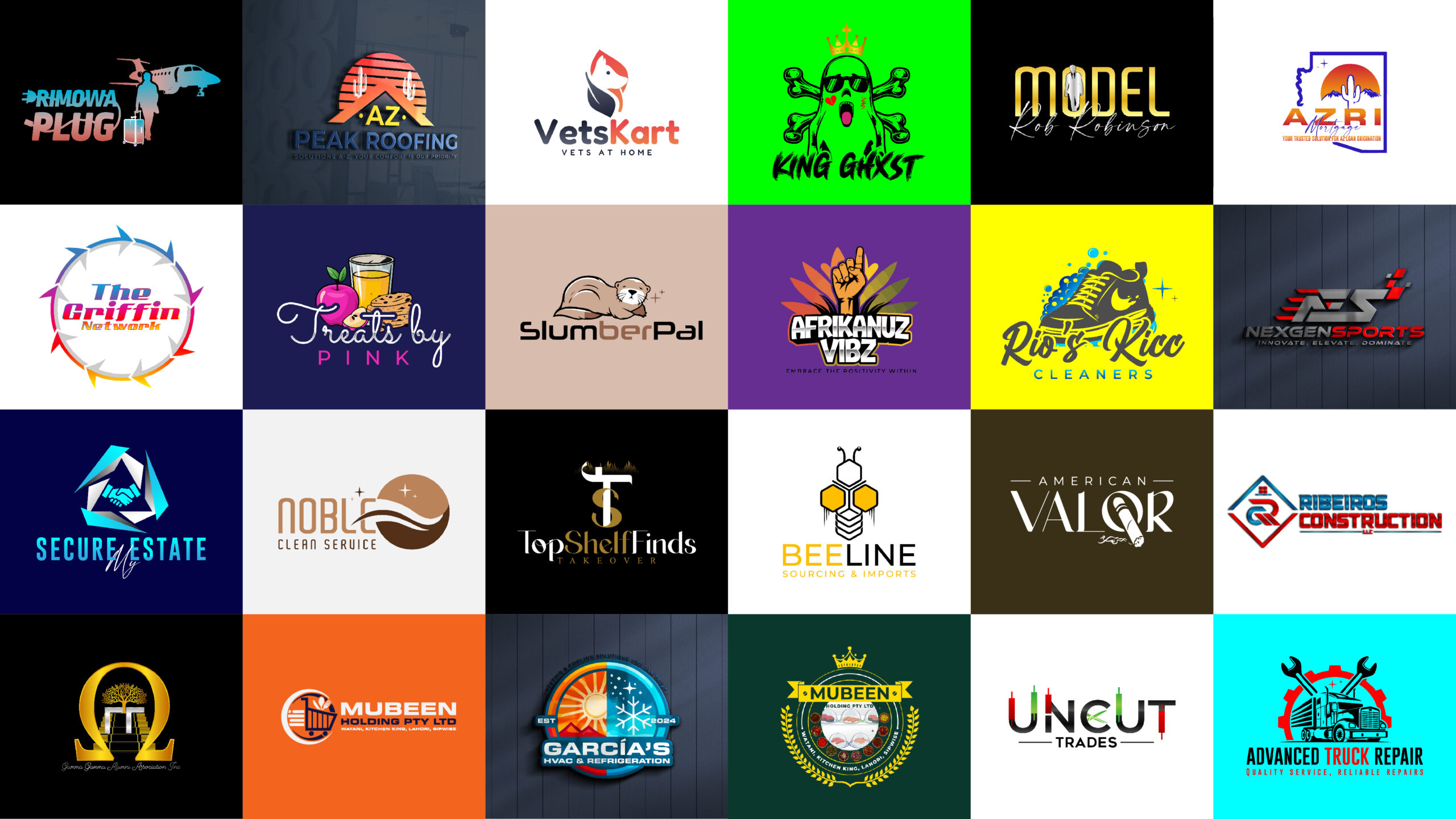 Create modern and professional logo for your brand identity